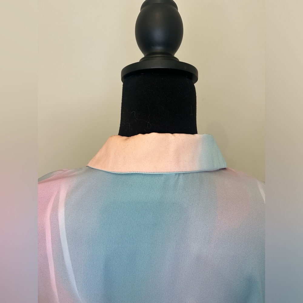 Superdown Pastel Rainbow Women’s Collared Button … - image 7